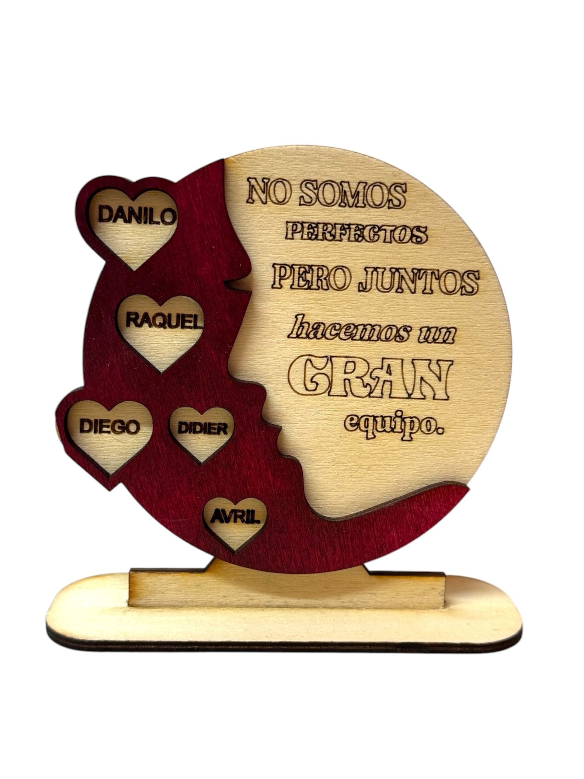 Placa Decorativa de Madera para la Familia - 2