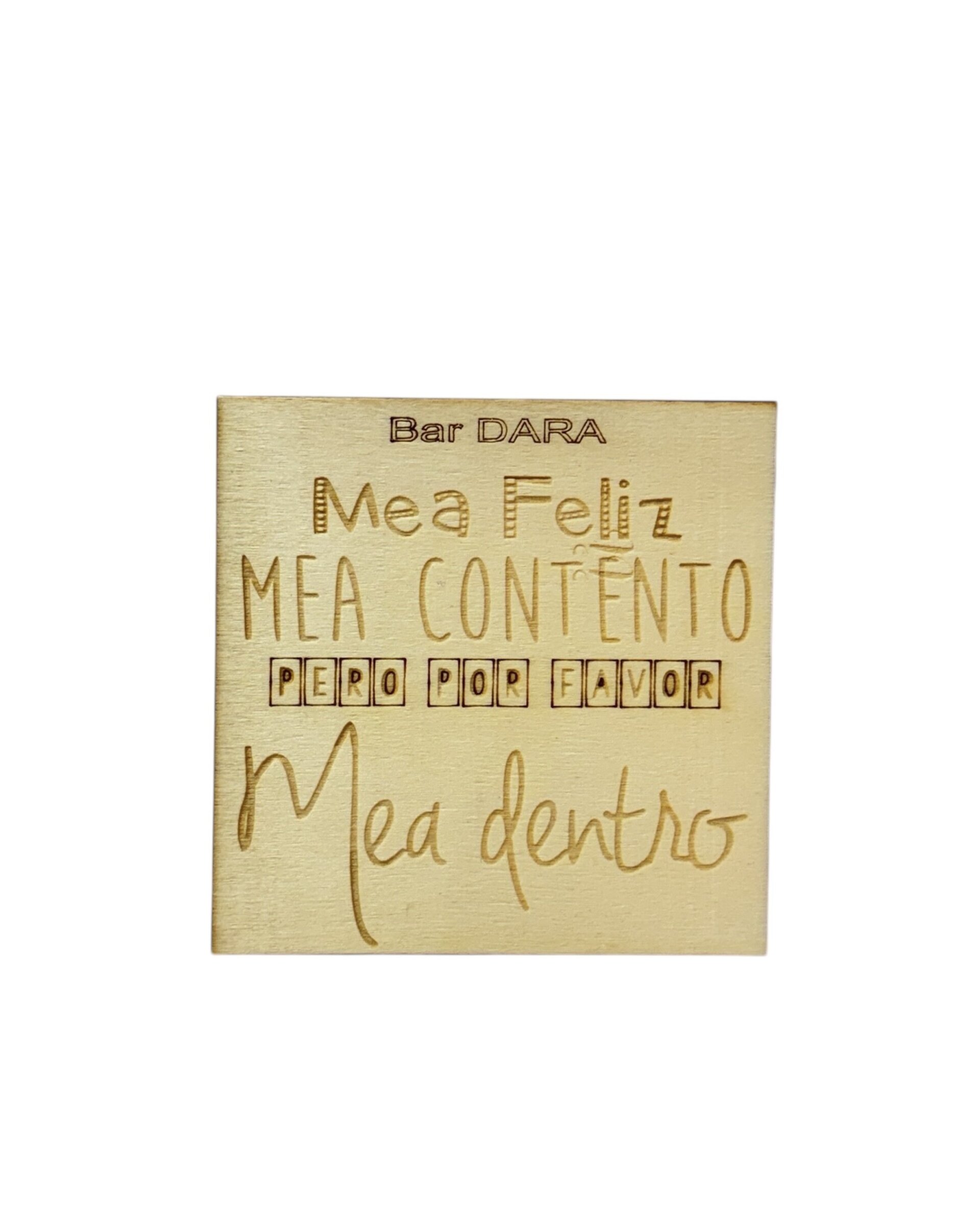 Cartel de madera divertido para baño - 1